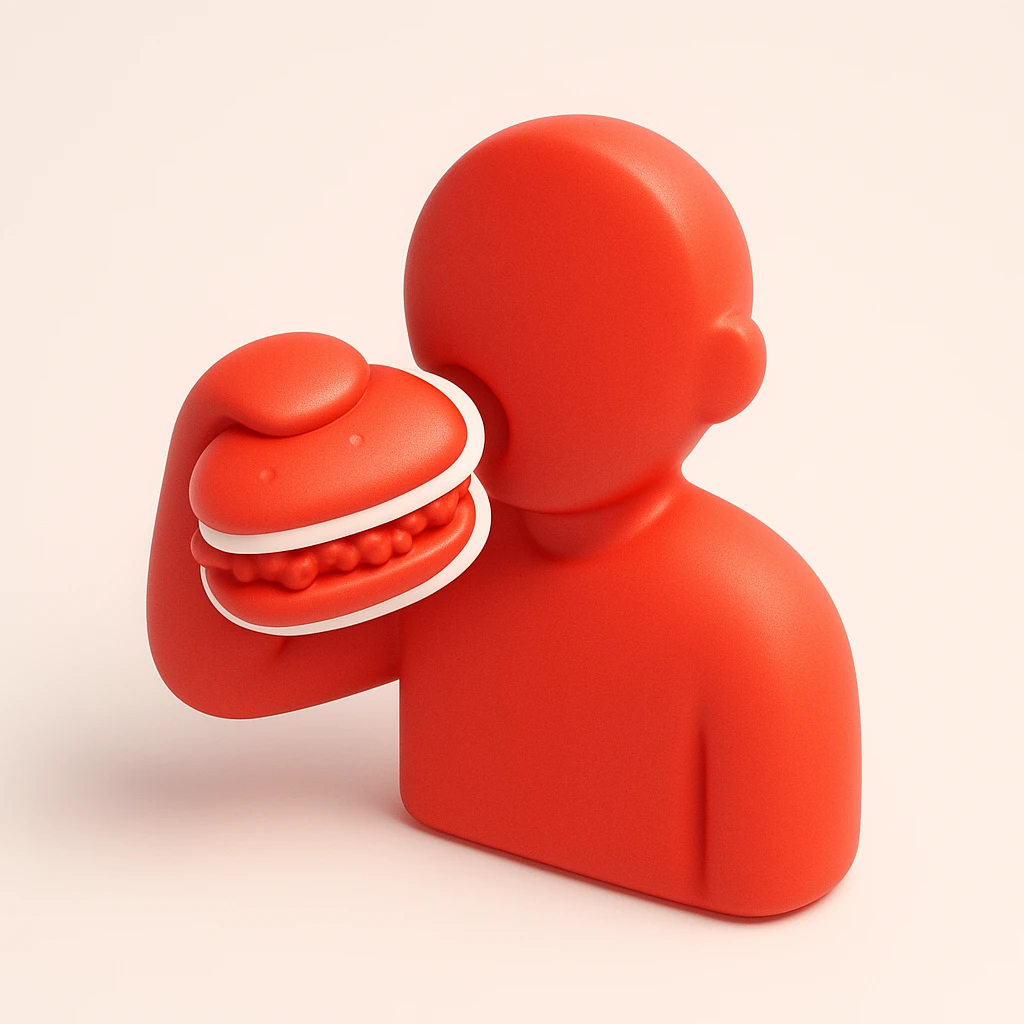 person eating sloppy joe emoji