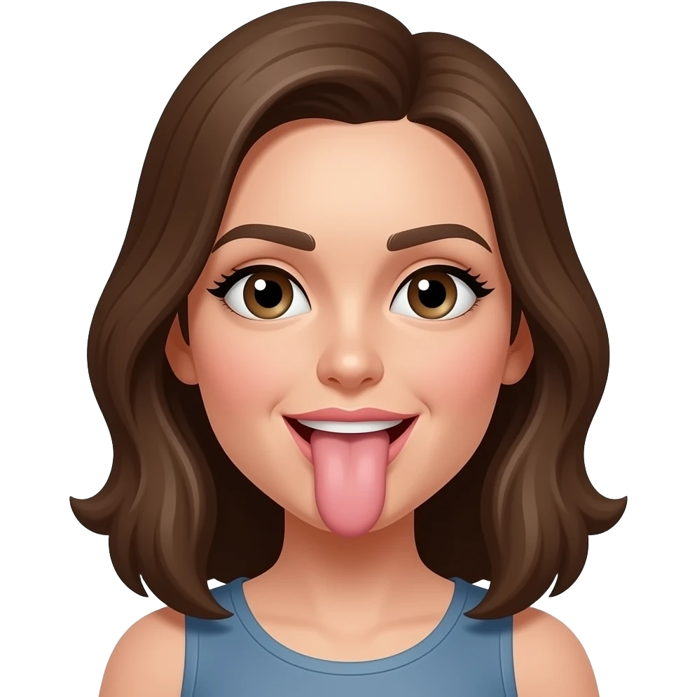 Woman with penis in mouth emoji
