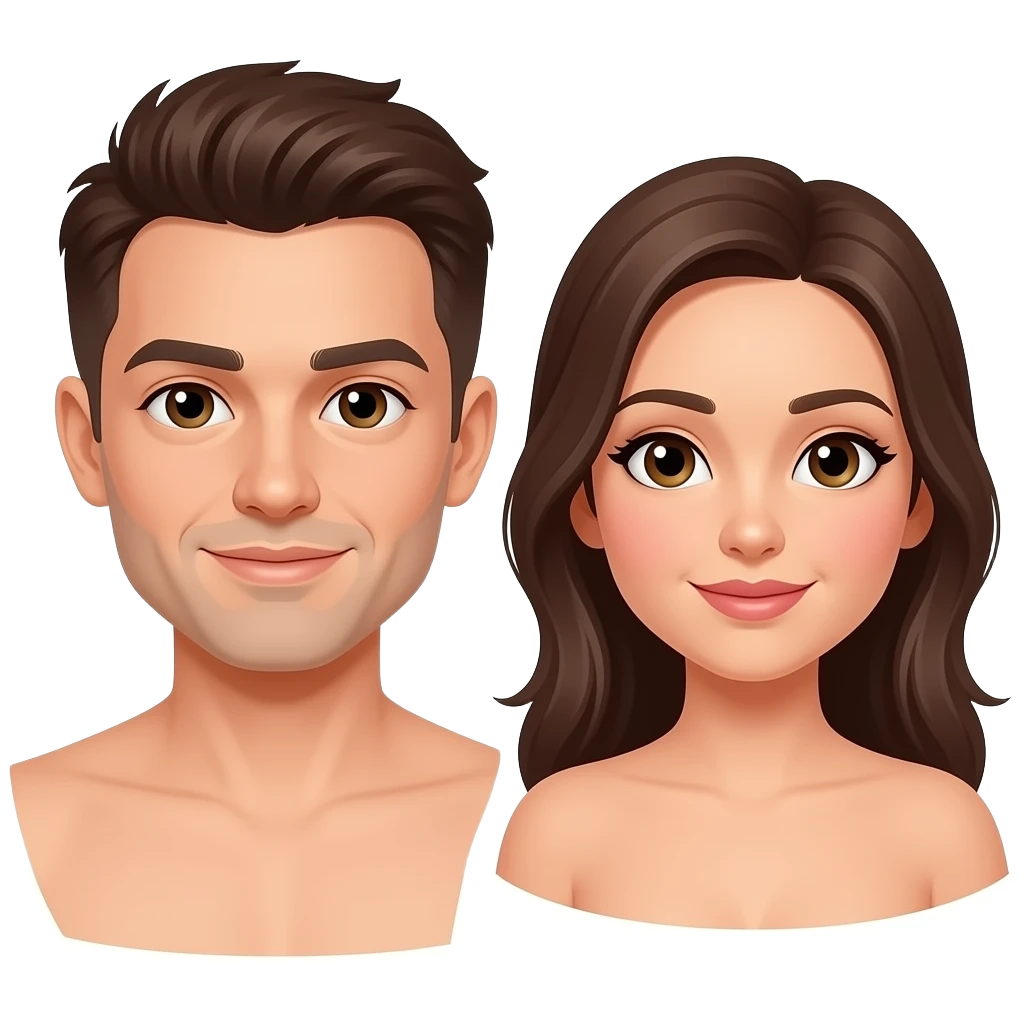 naked male female emoji