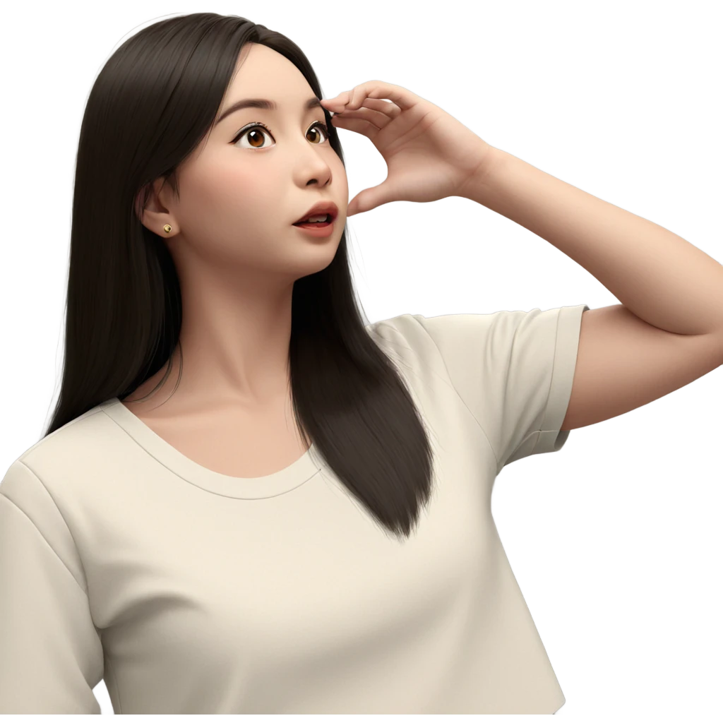 realistic portrait of a girl emoji