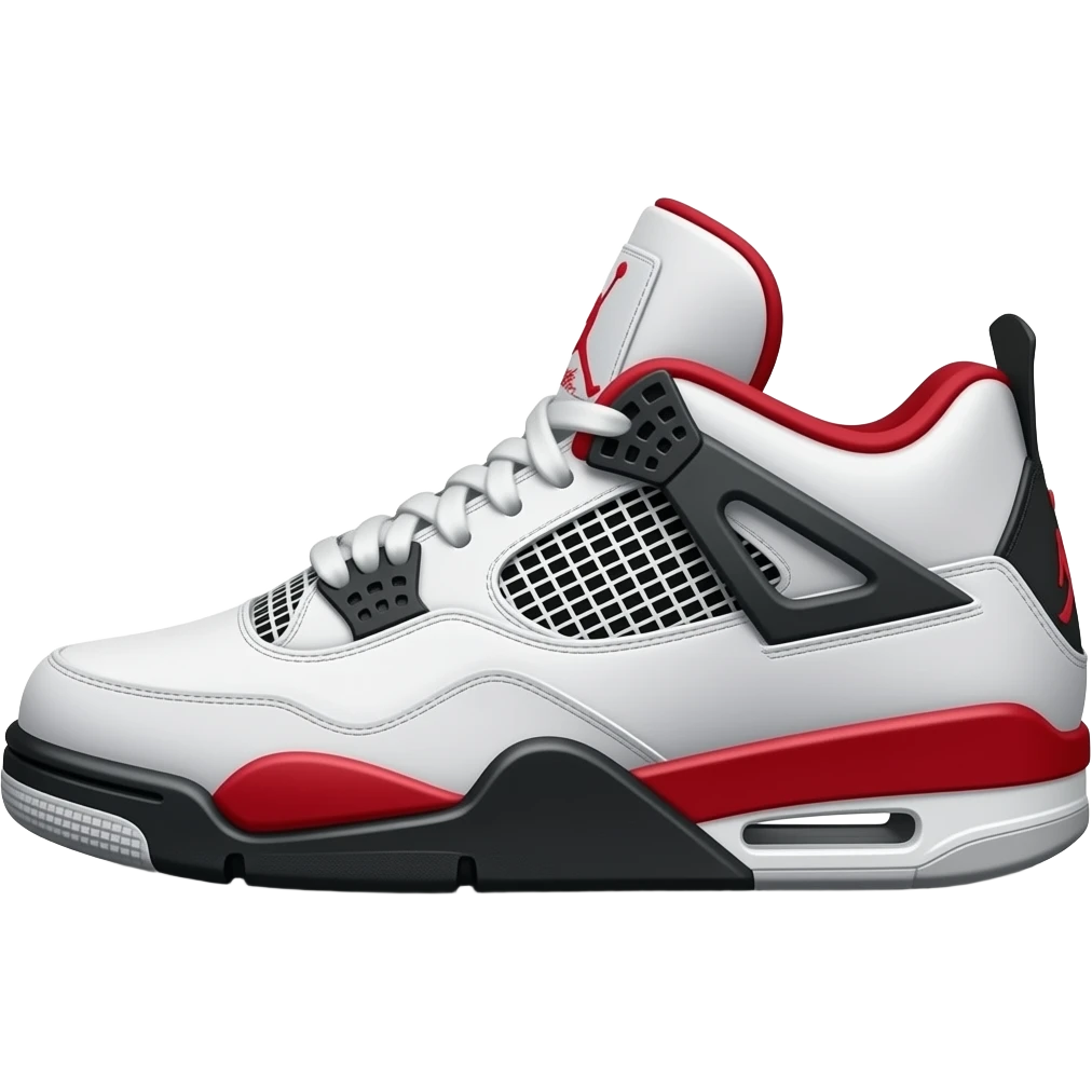 a pair of jordan 4 emoji