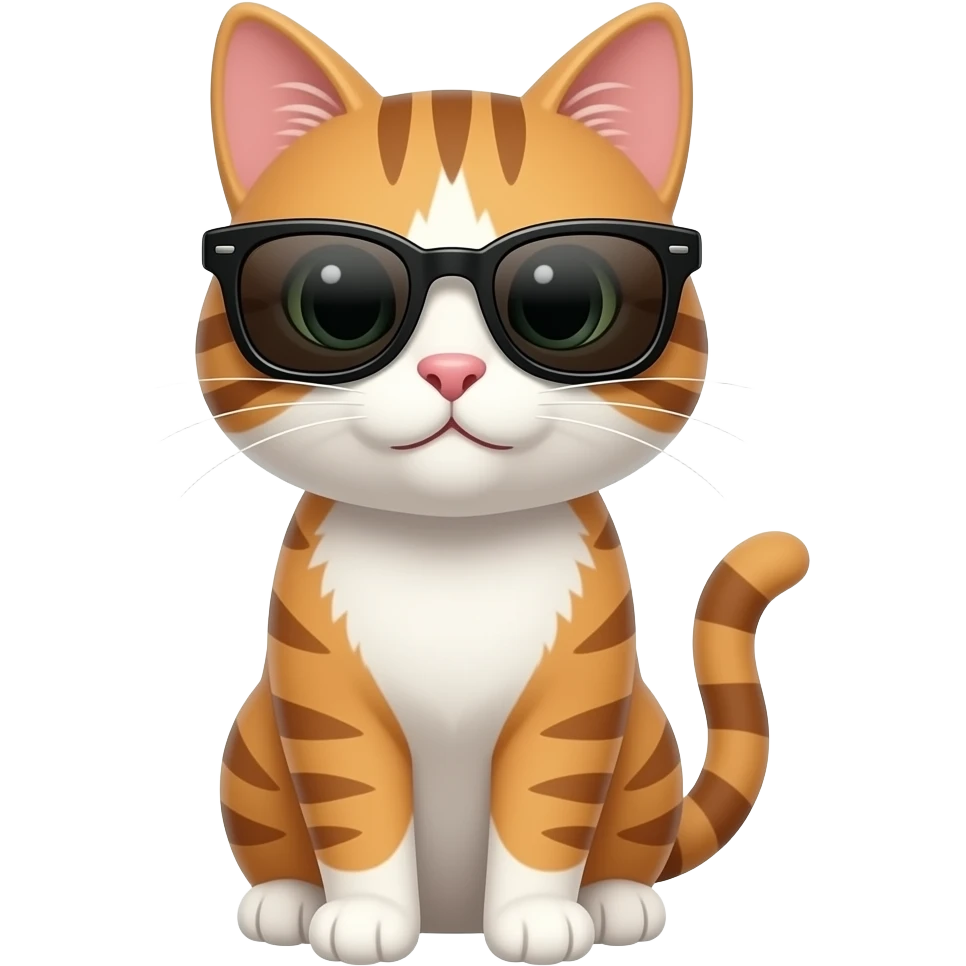 Cat wearing sunglasses emoji