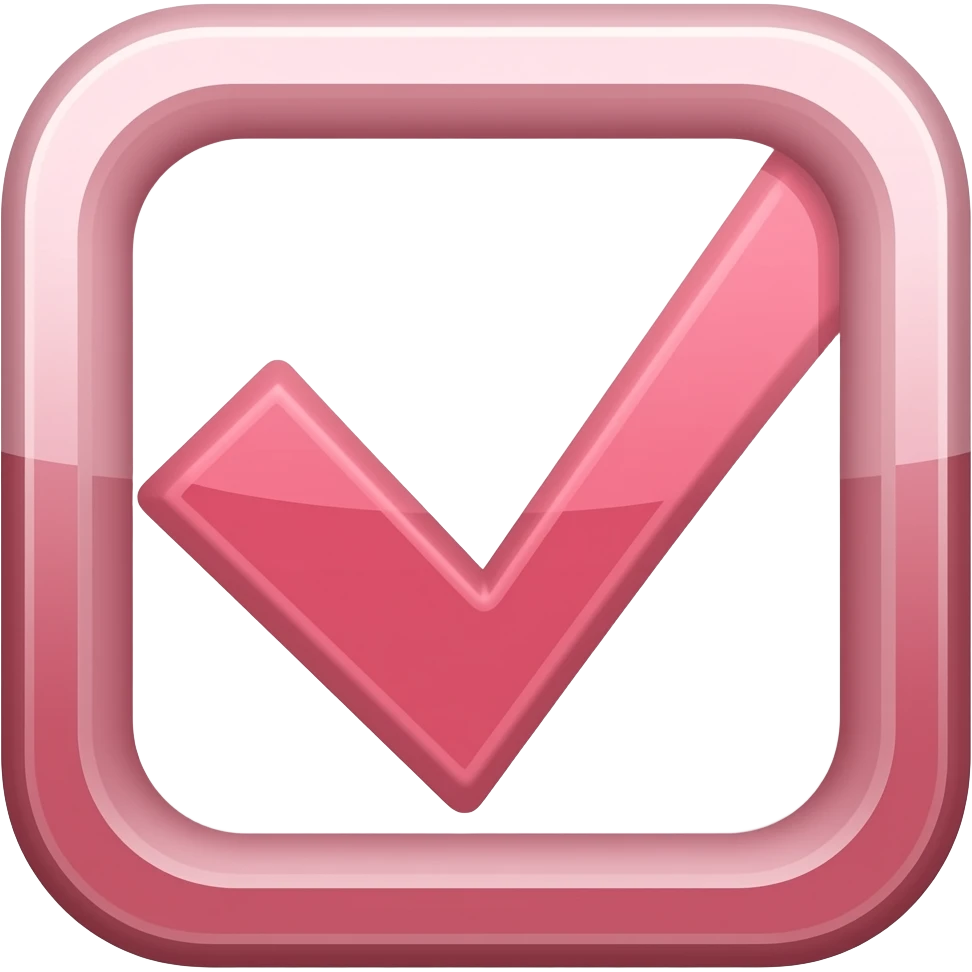 simple checkmark in this color FF6F7C emoji