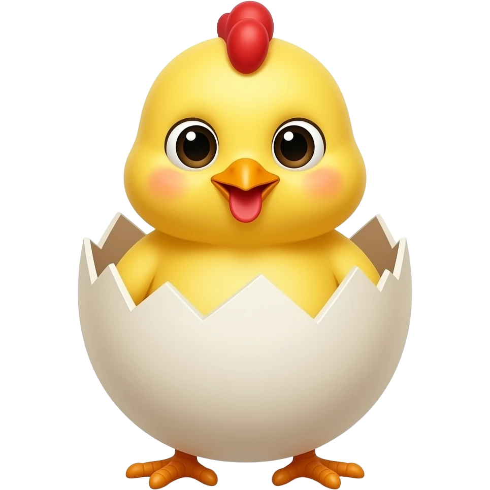 Pollito saliendo del cascarón emoji