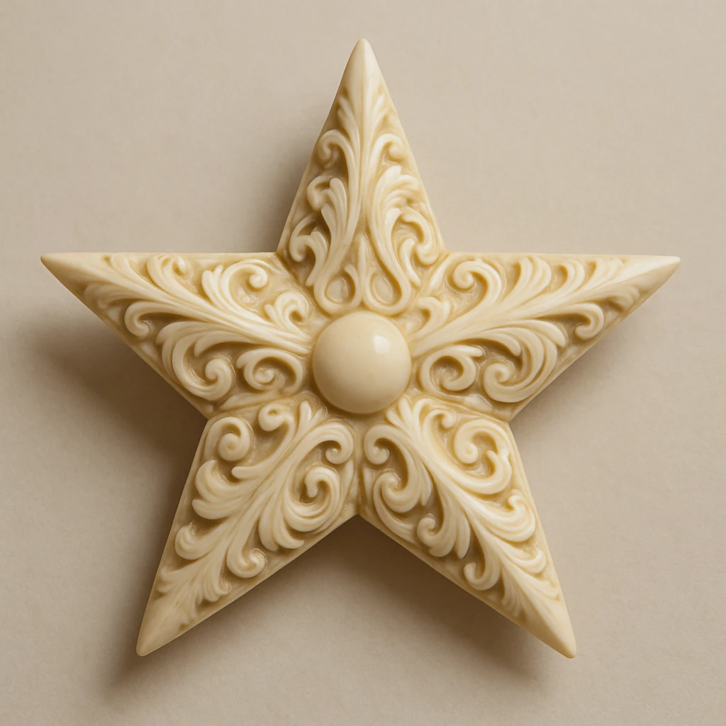 star carved from ivory emoji