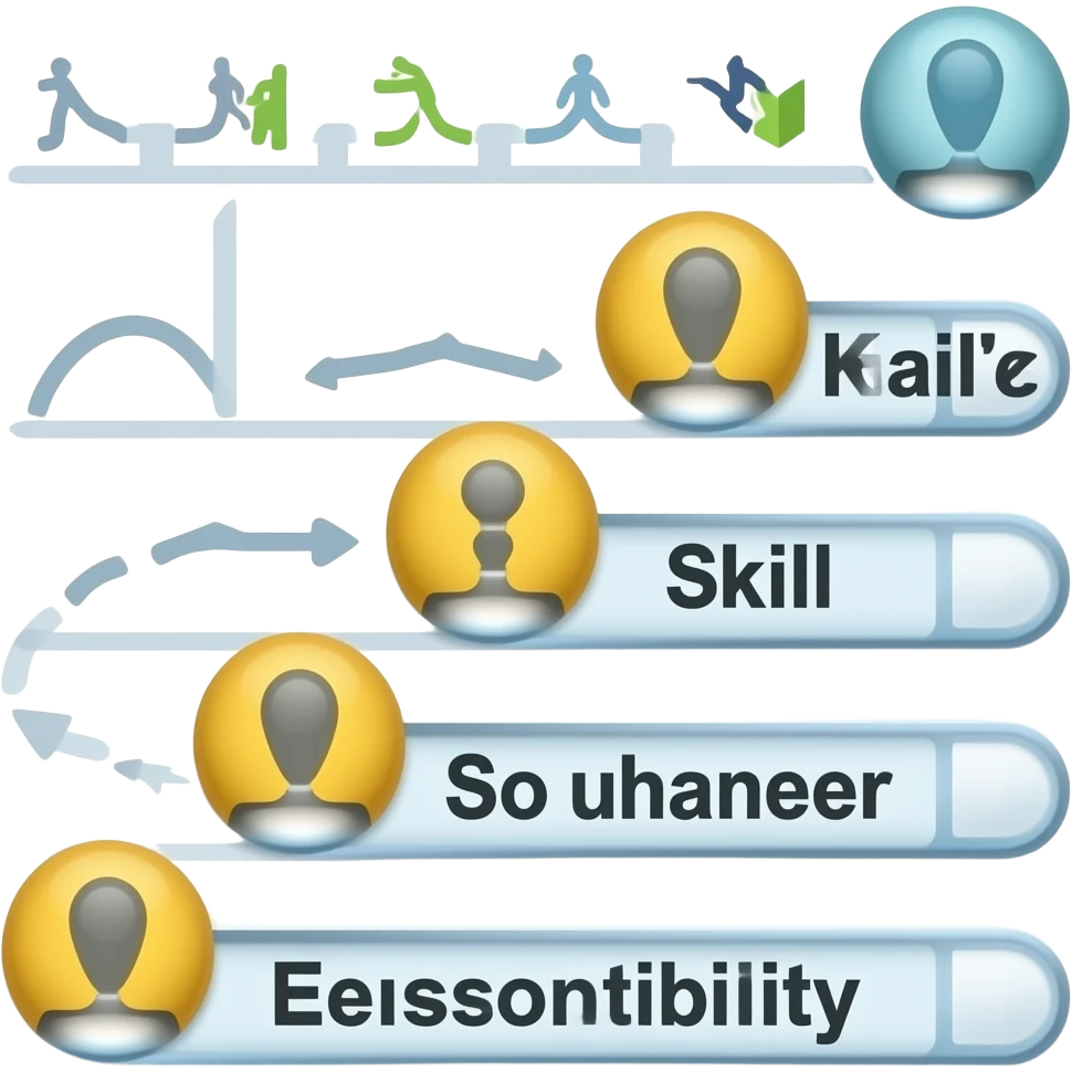 career path, skills, responsibilities emoji