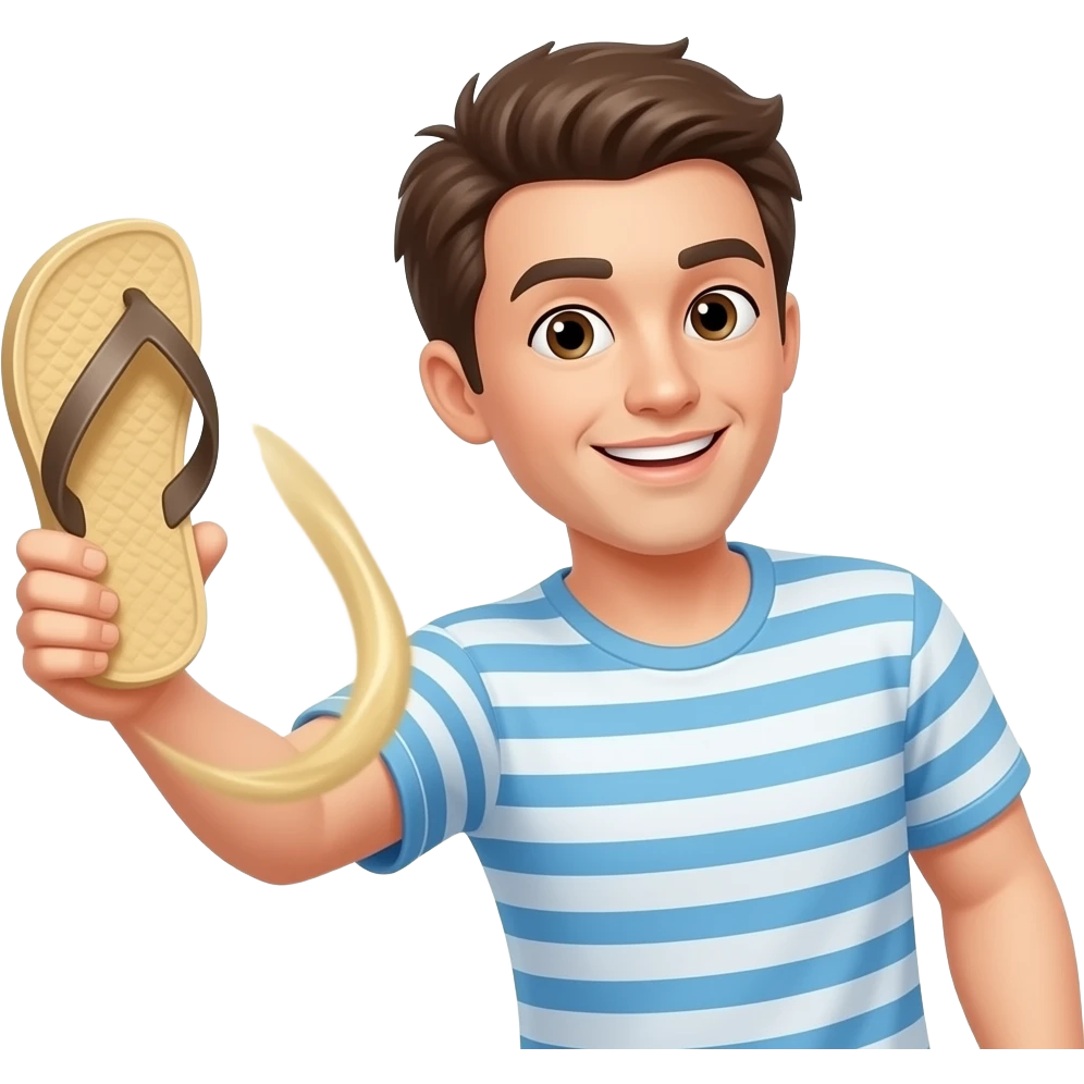 Throw chappal emoji