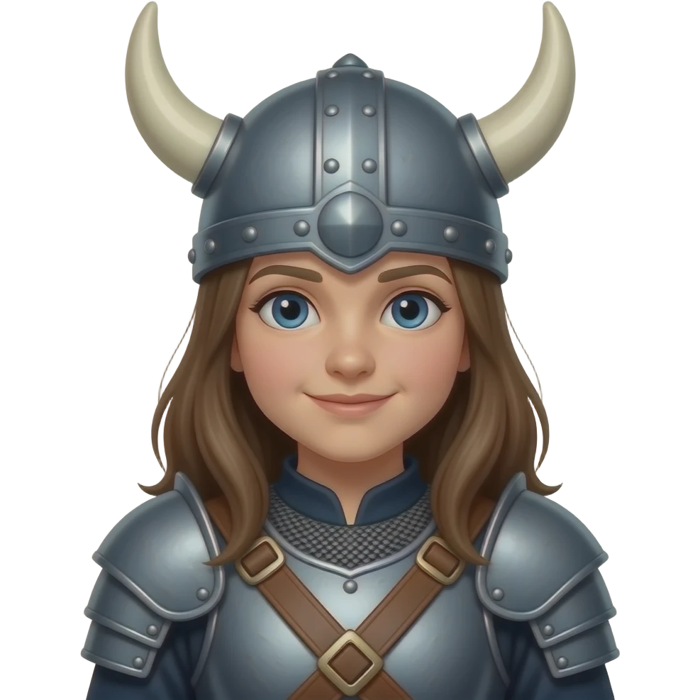 viking kid girl emoji