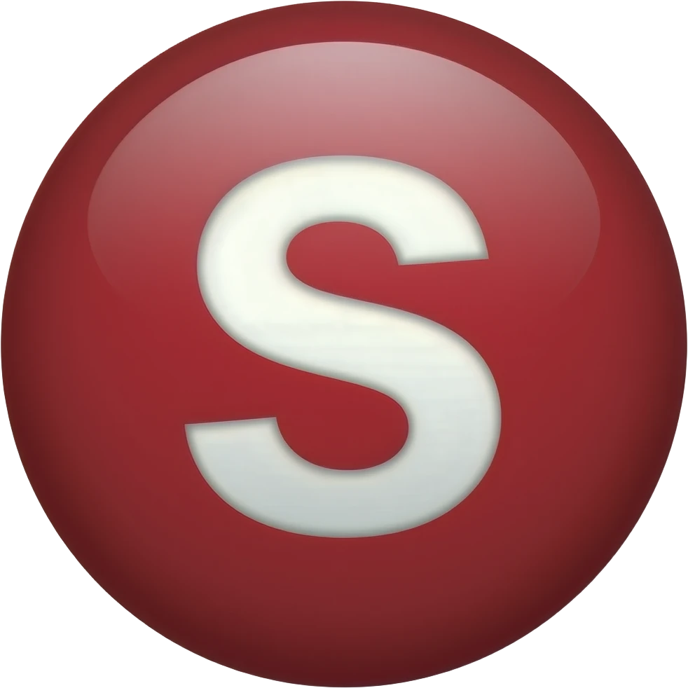 Red Skittle (they just look like a red Skittle with the letter S on it and its a tiny bit shiny at top right corner) emoji