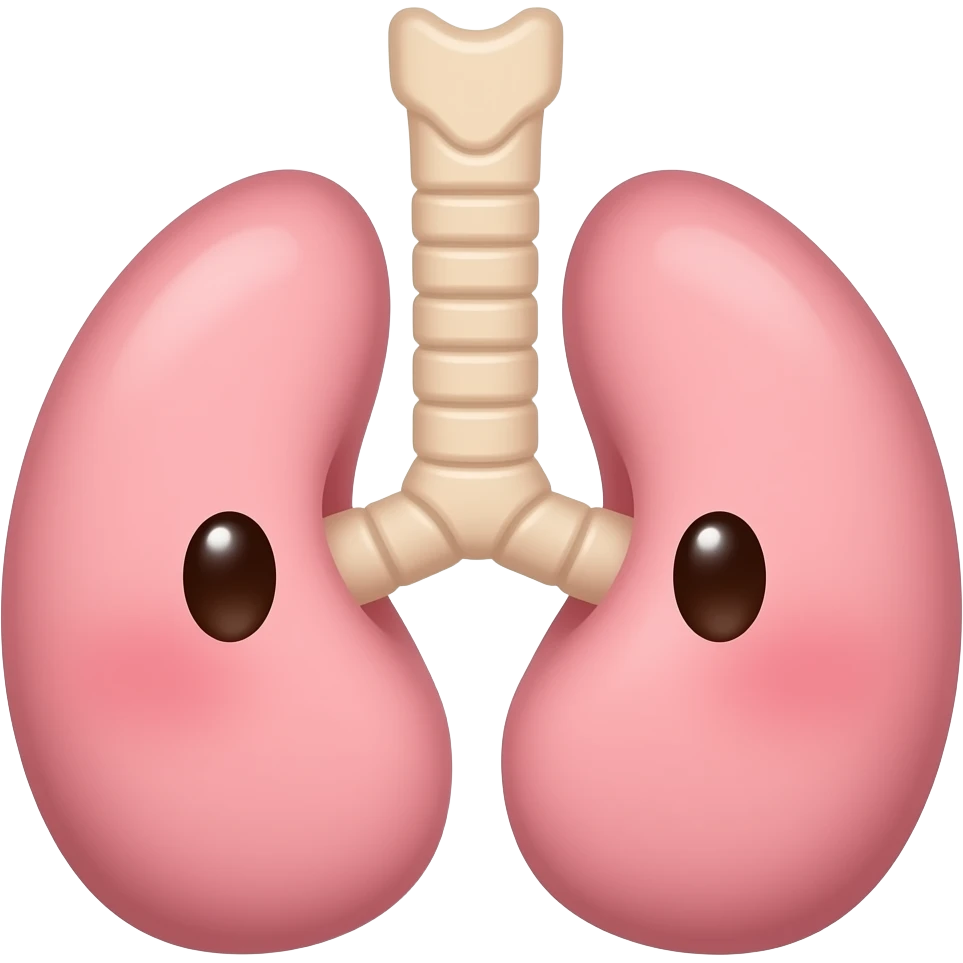 thyroid on trachea, cute and simple emoji