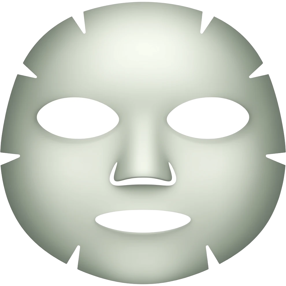 skin care mask emoji