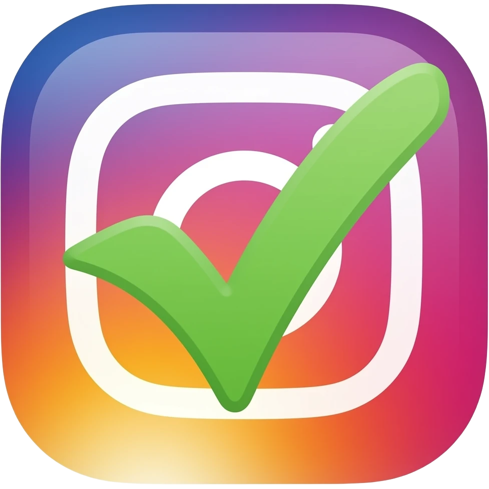 Instagram verification chart emoji