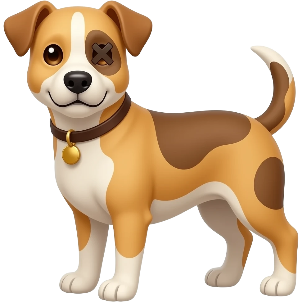 Dog with crossed eyes emoji