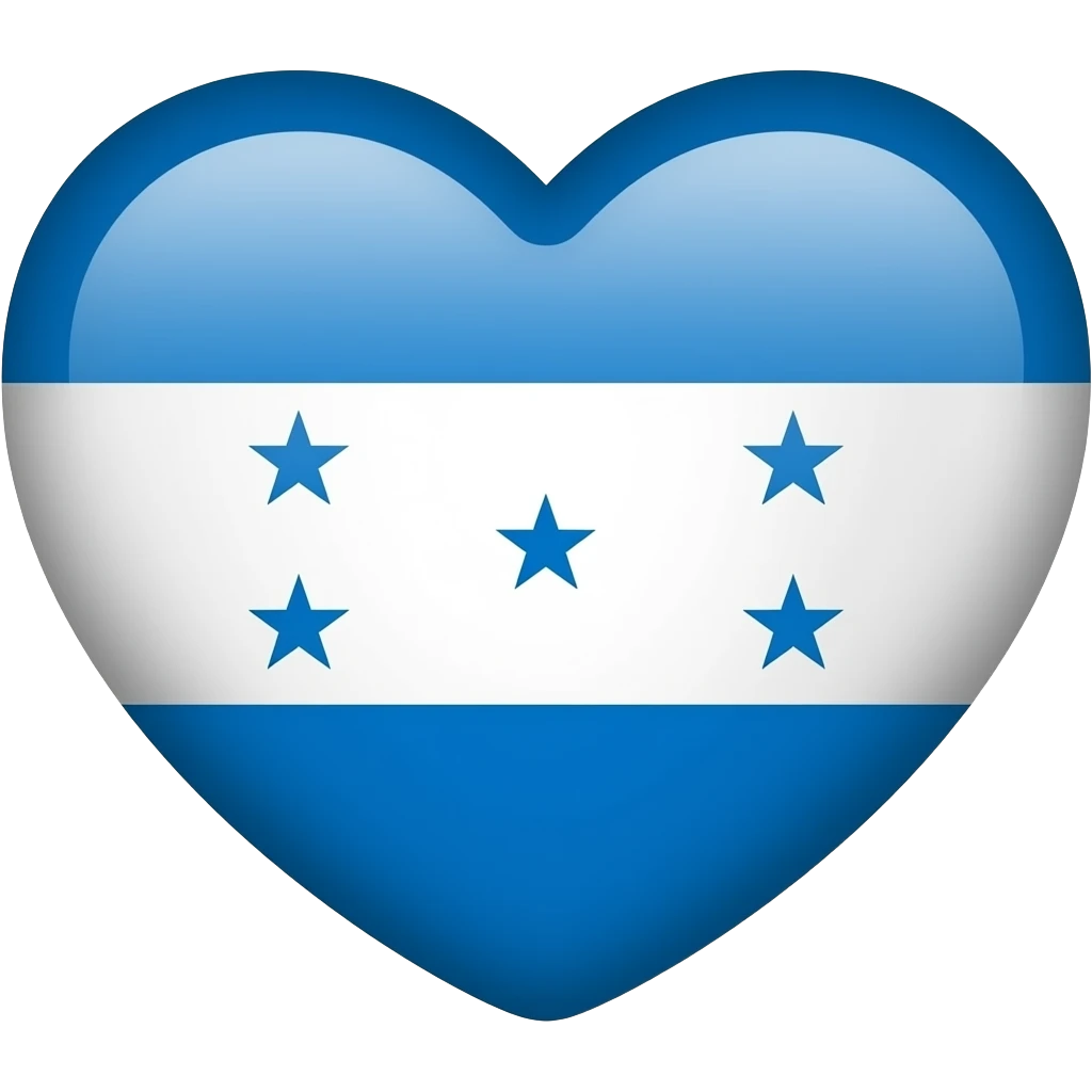 Honduras heart flag emoji