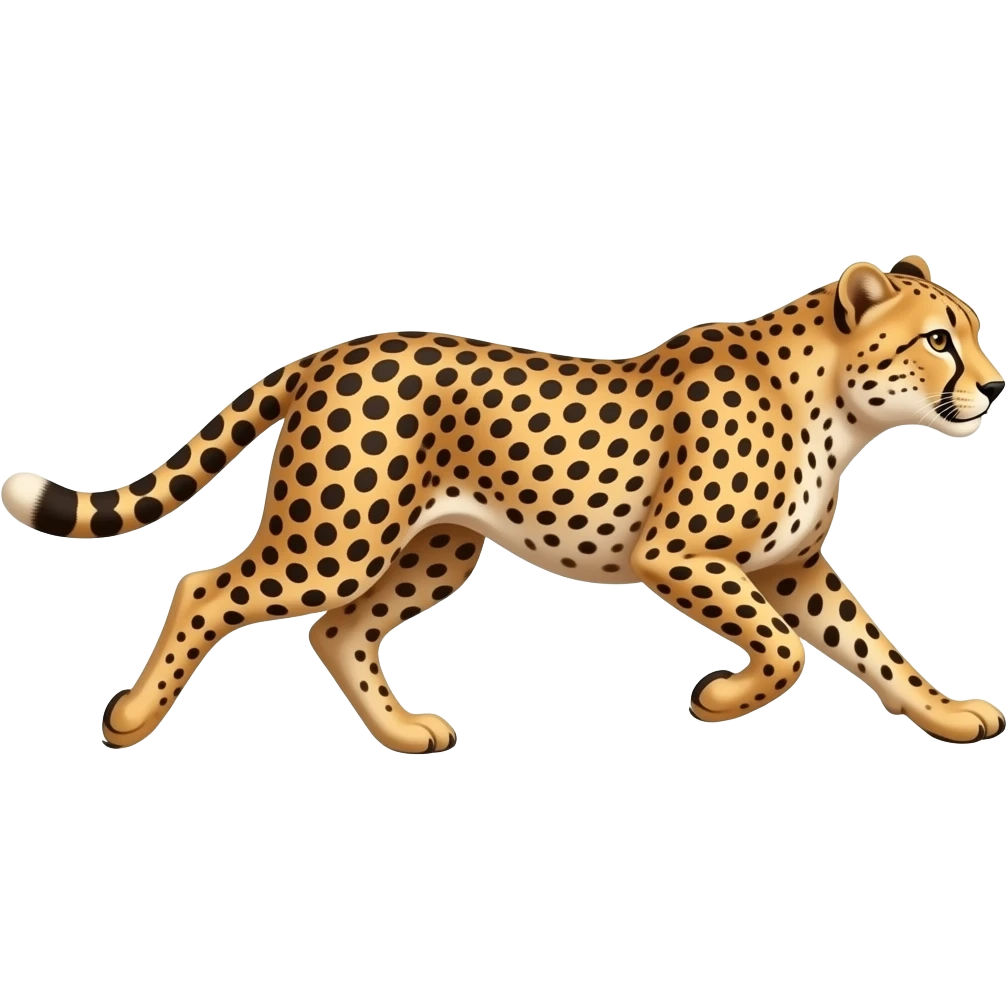 Running cheetah emoji