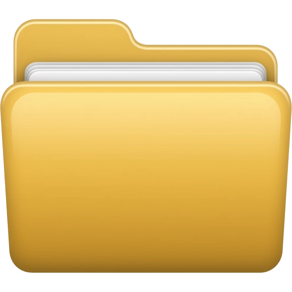 Folder icon what represent management. emoji