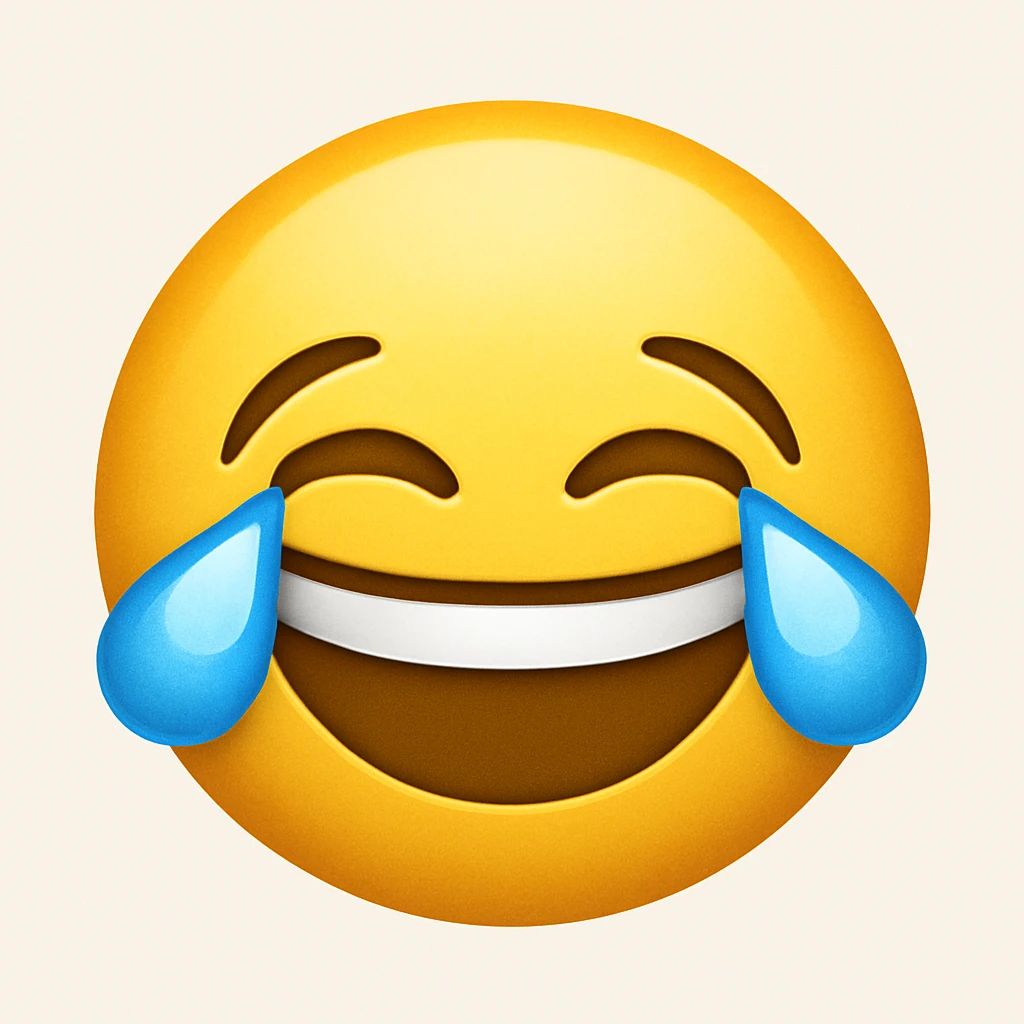 emoji with tears of joy emoji