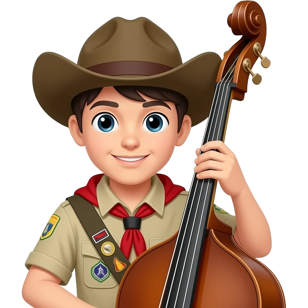 pfadfinder mit violinbass emoji