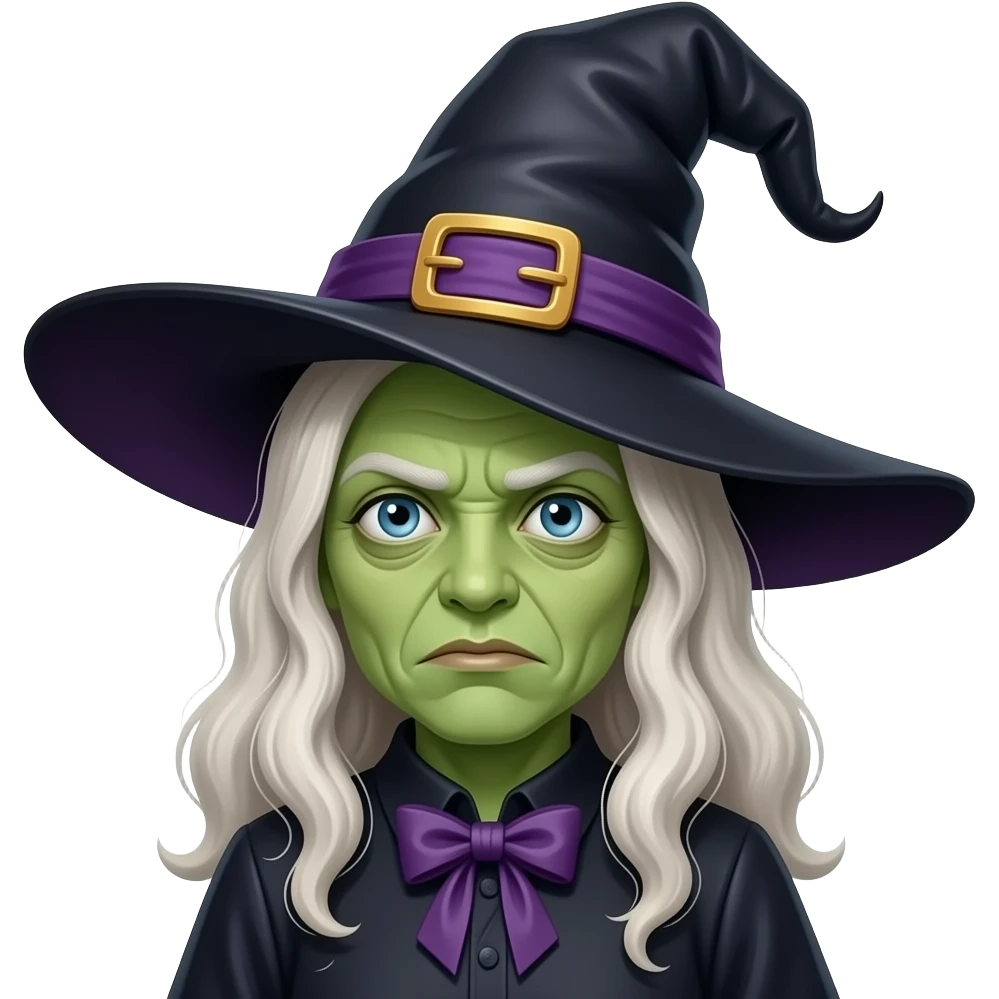 Ugly and disgusting like a witch emoji