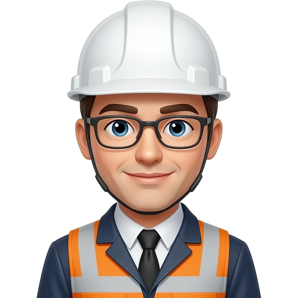 INGENIERO CON CASCO BLANCO emoji