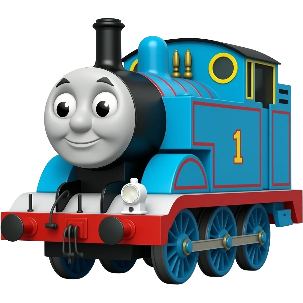 thomas the tank engine with president colors emoji