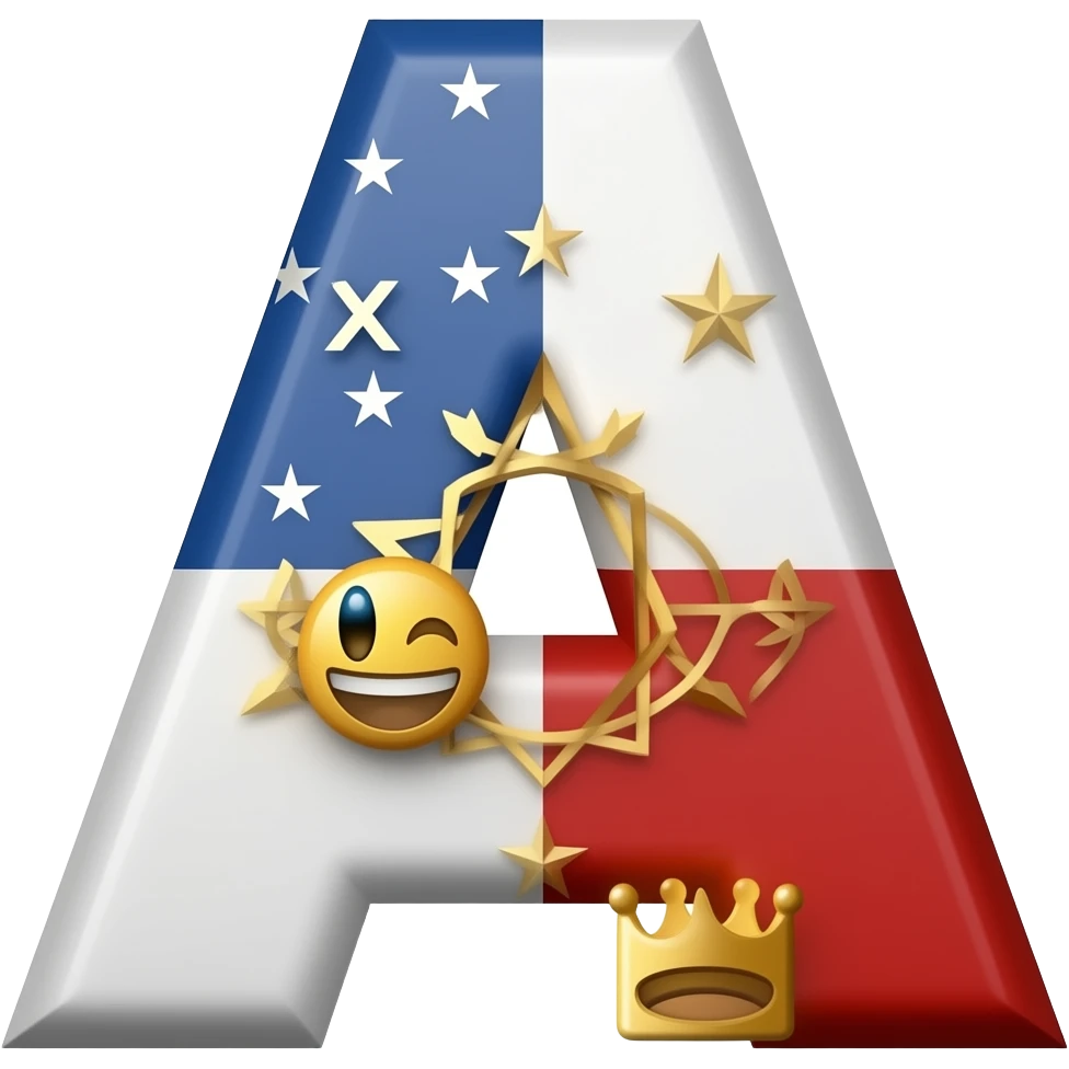 les lettres LA pour los angeles en moji emoji