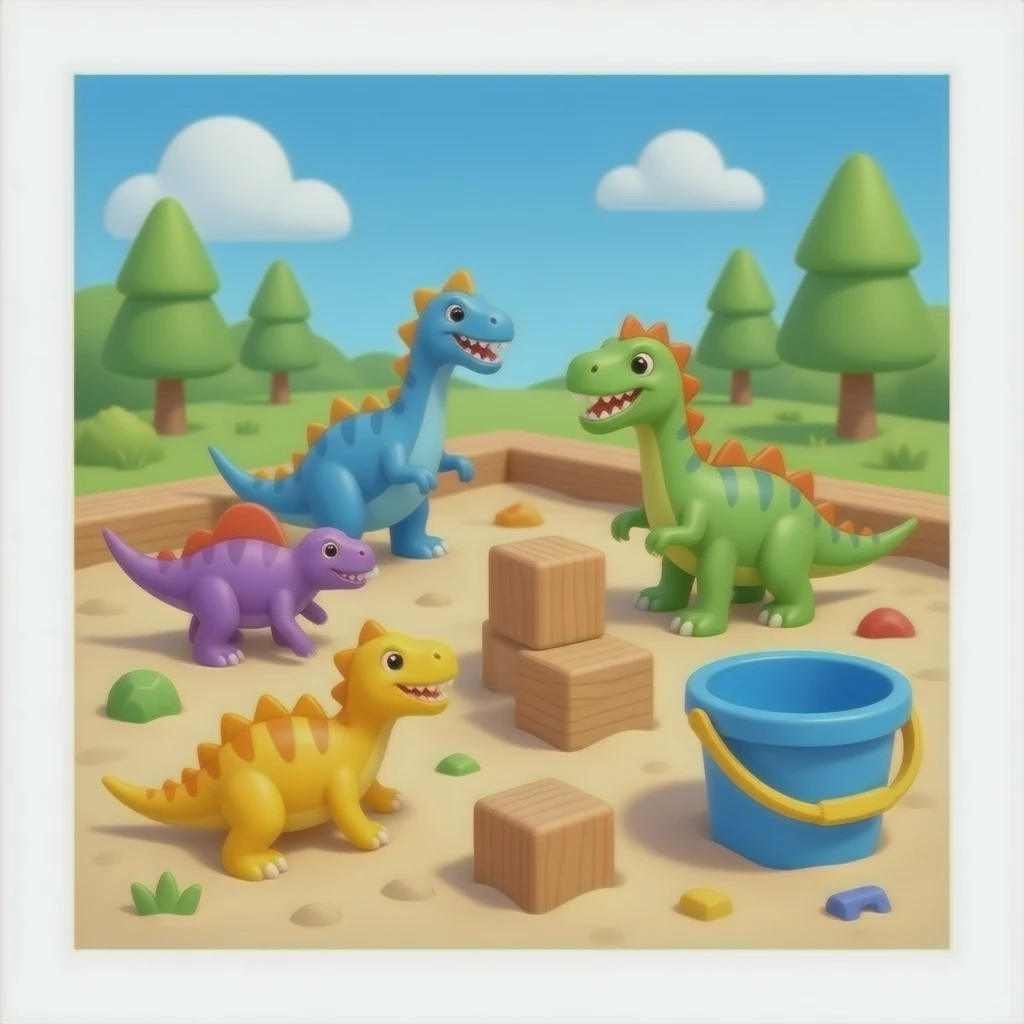 sandbox with toys in it emoji