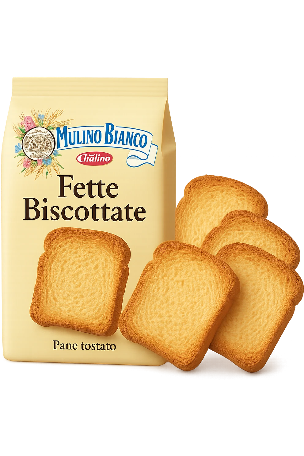 Fette Biscottate Mulino Bianco viste sfuse in italiano emoji