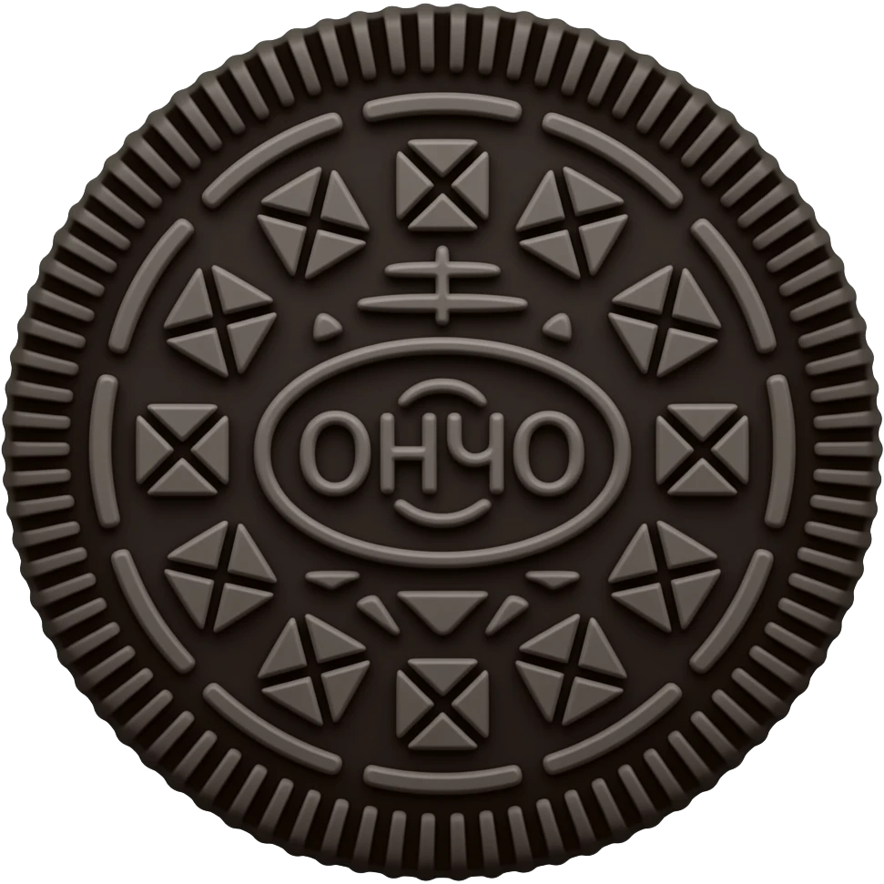 Make an oreo emoji