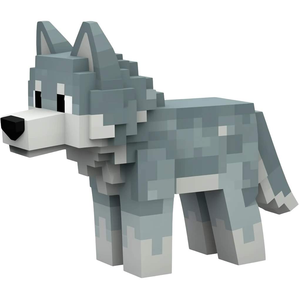 Minecraft wolf emoji