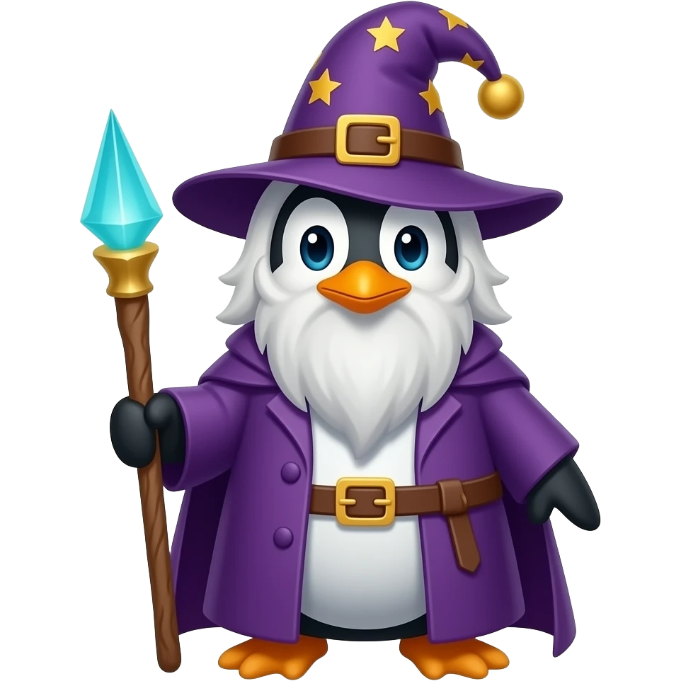 Penguin Wizard emoji