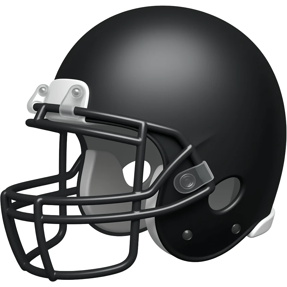 rugby helmet black emoji