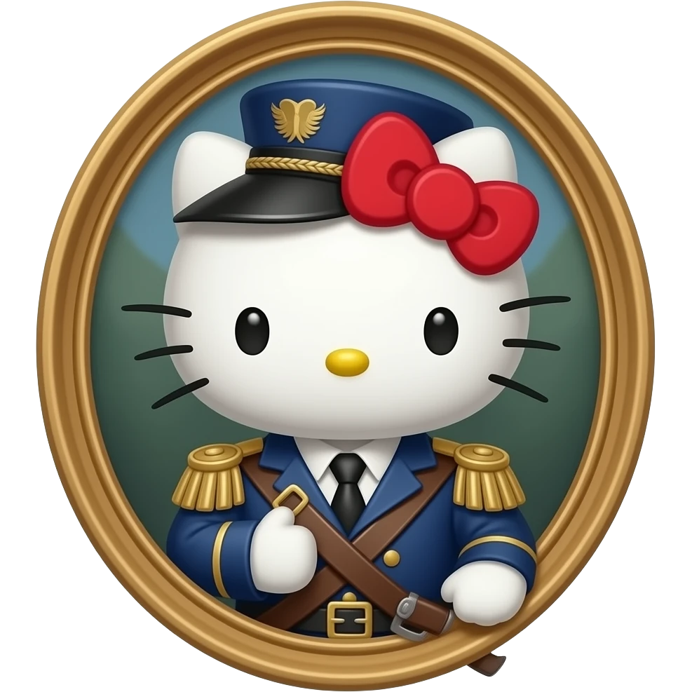 hello kitty disfrazado de gilliat emoji