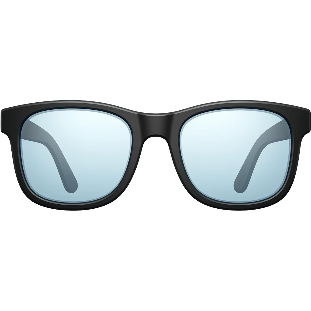 rectangle shaped glasses emoji