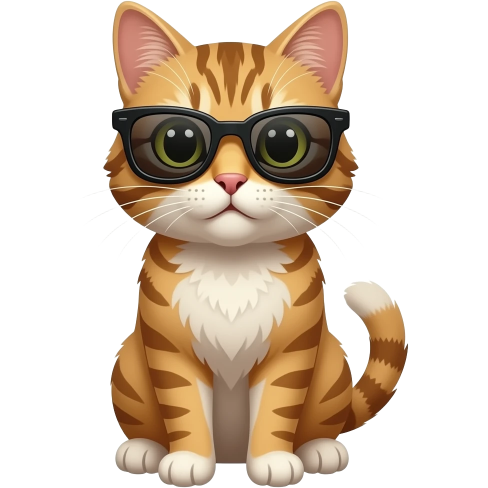 Cat wearing sunglasses emoji
