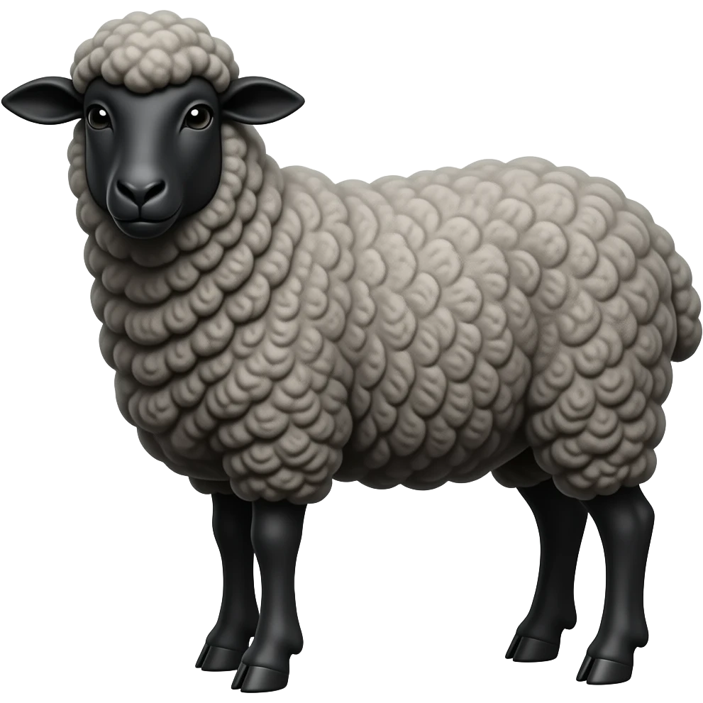 Black sheep emoji