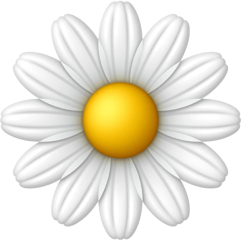 White daisy emoji