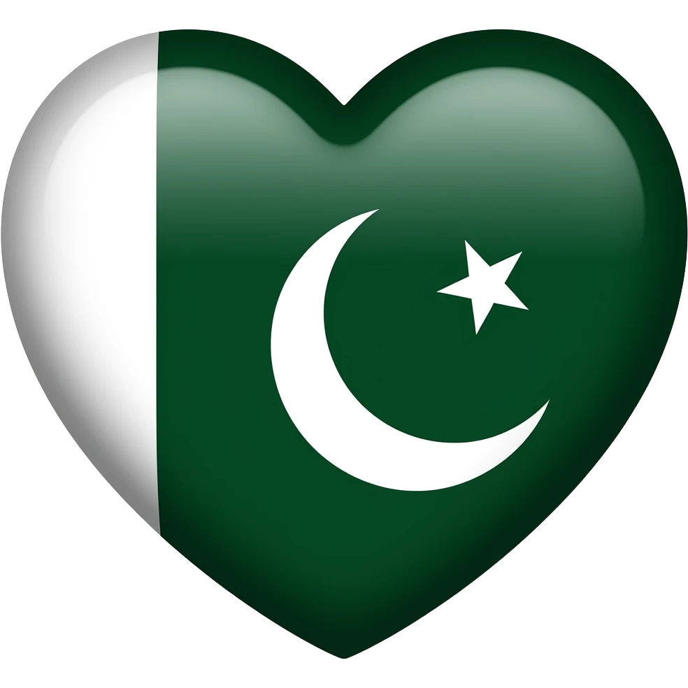 pakistan heart flag emoji