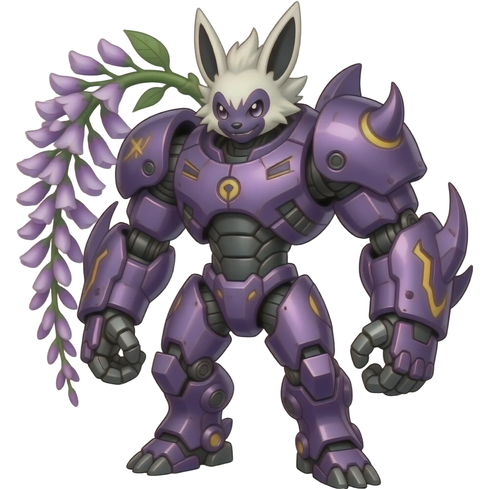Badass Wisteria Demonic Furret-Machine-Pokémon emoji