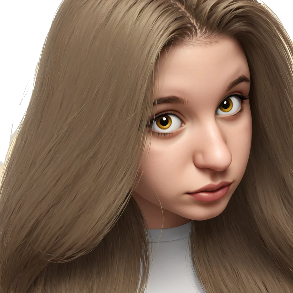 portrait of a girl emoji