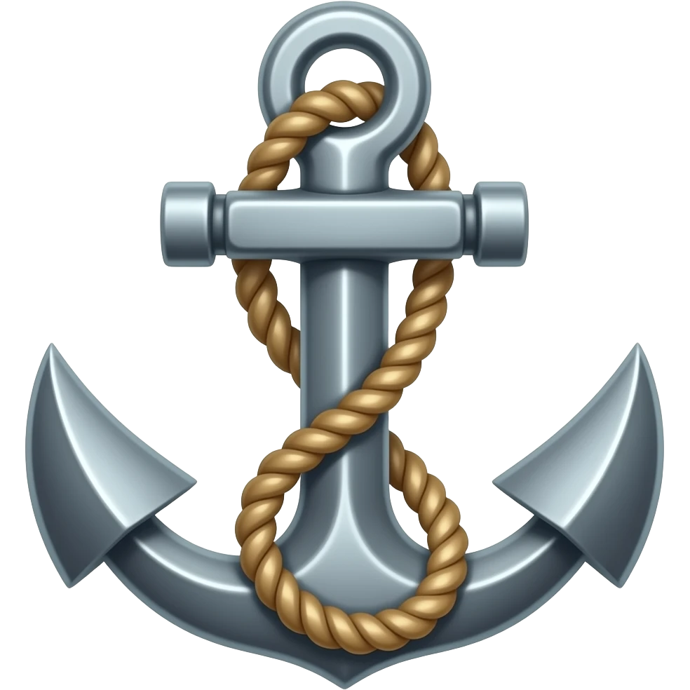 ⚓️ recreate this anchor emoji, but without rope emoji