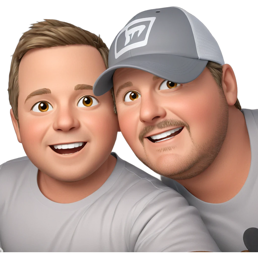 boys sharing a joyful moment emoji