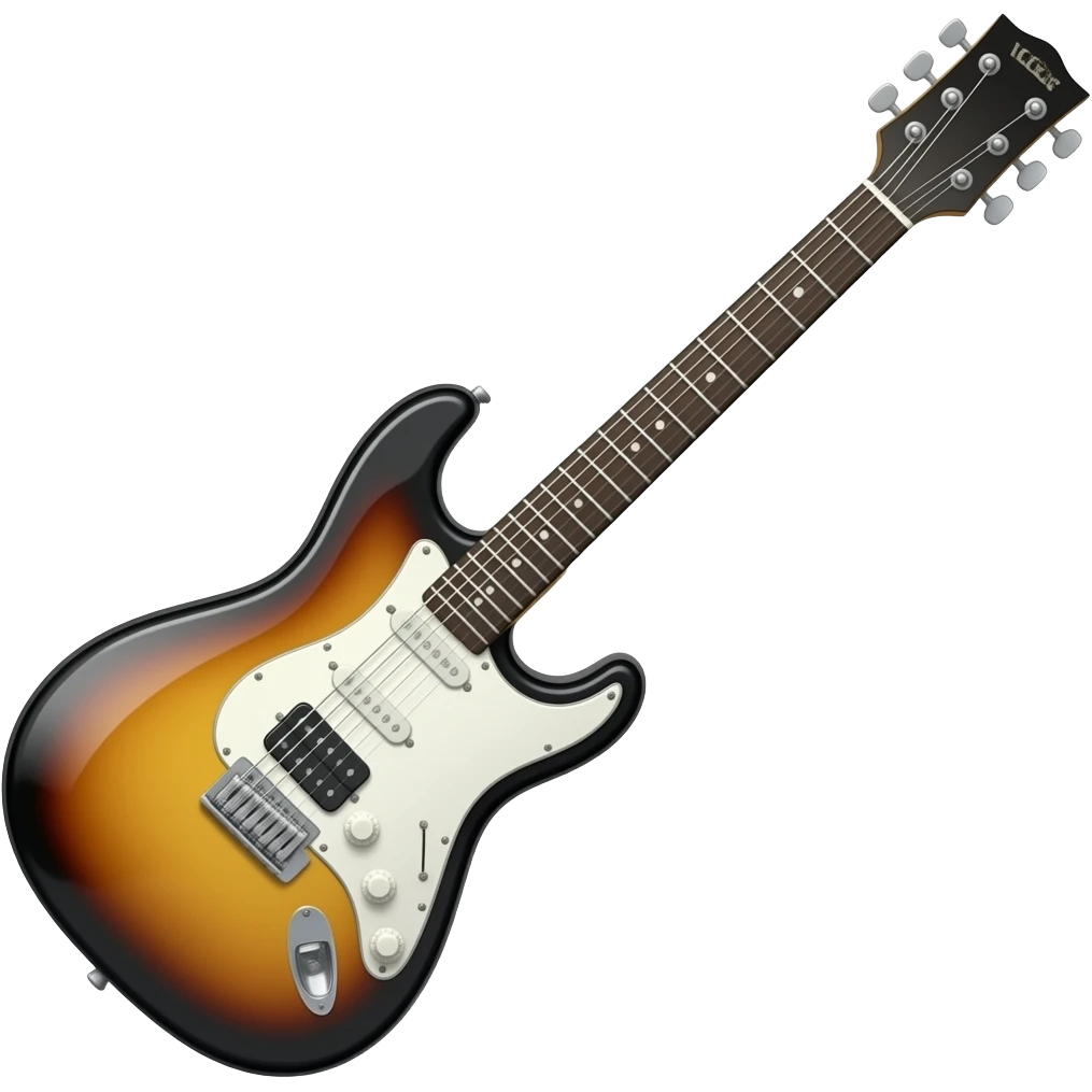 Shining realistic guitar emoji emoji