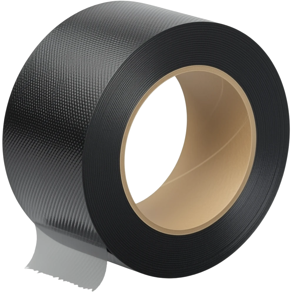 Gaffer Tape (deep black)  Rich cloth texture, slightly grainy Peel is heavier, thicker, more resistant Edge slightly rough → feels professional and rugged emoji