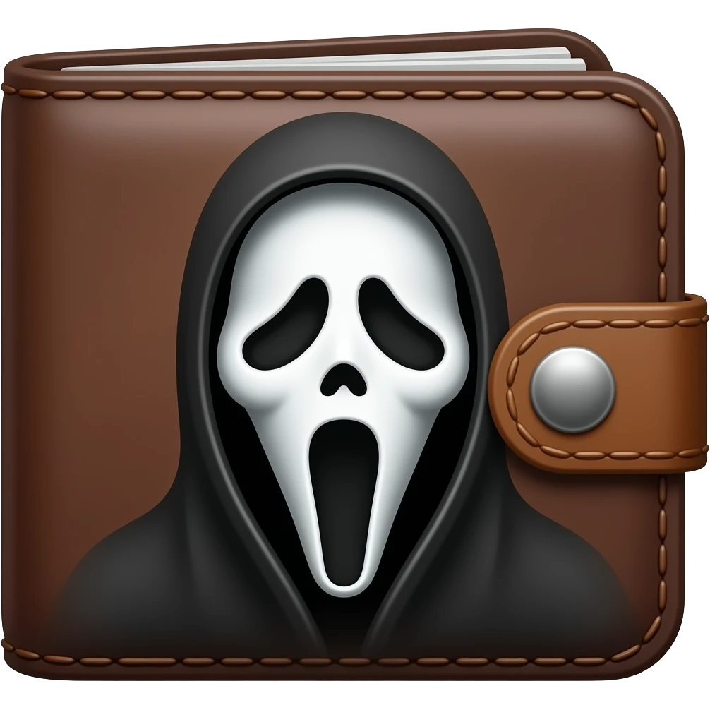 Ghostface's Man's wallet emoji