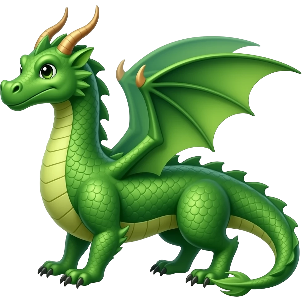 Hyper supersonic dragon green blog emoji
