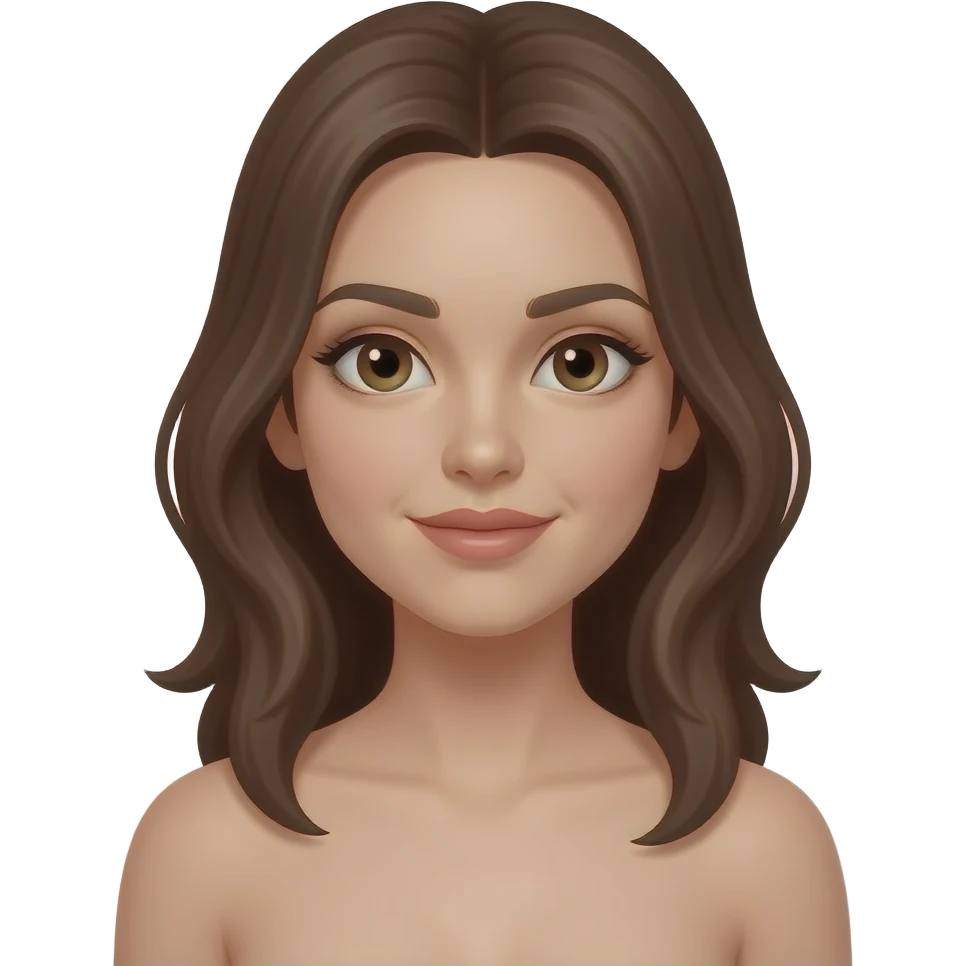 Una mujer desnuda emoji