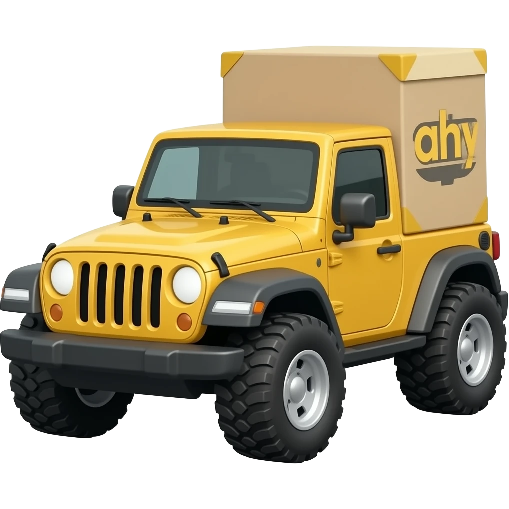 jeep delivery robot emoji