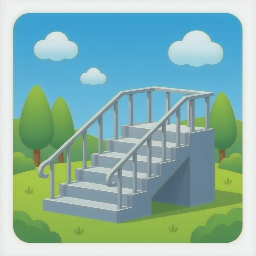 Stairs gym emoji