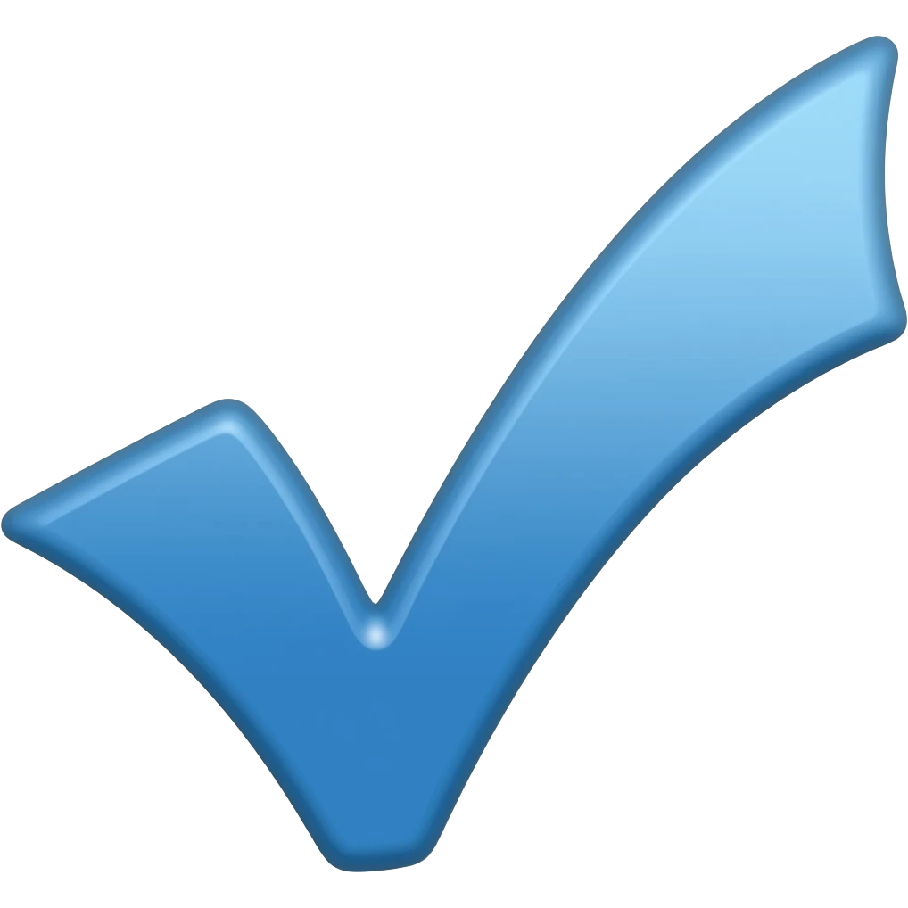 Generate a META blue tick emoji